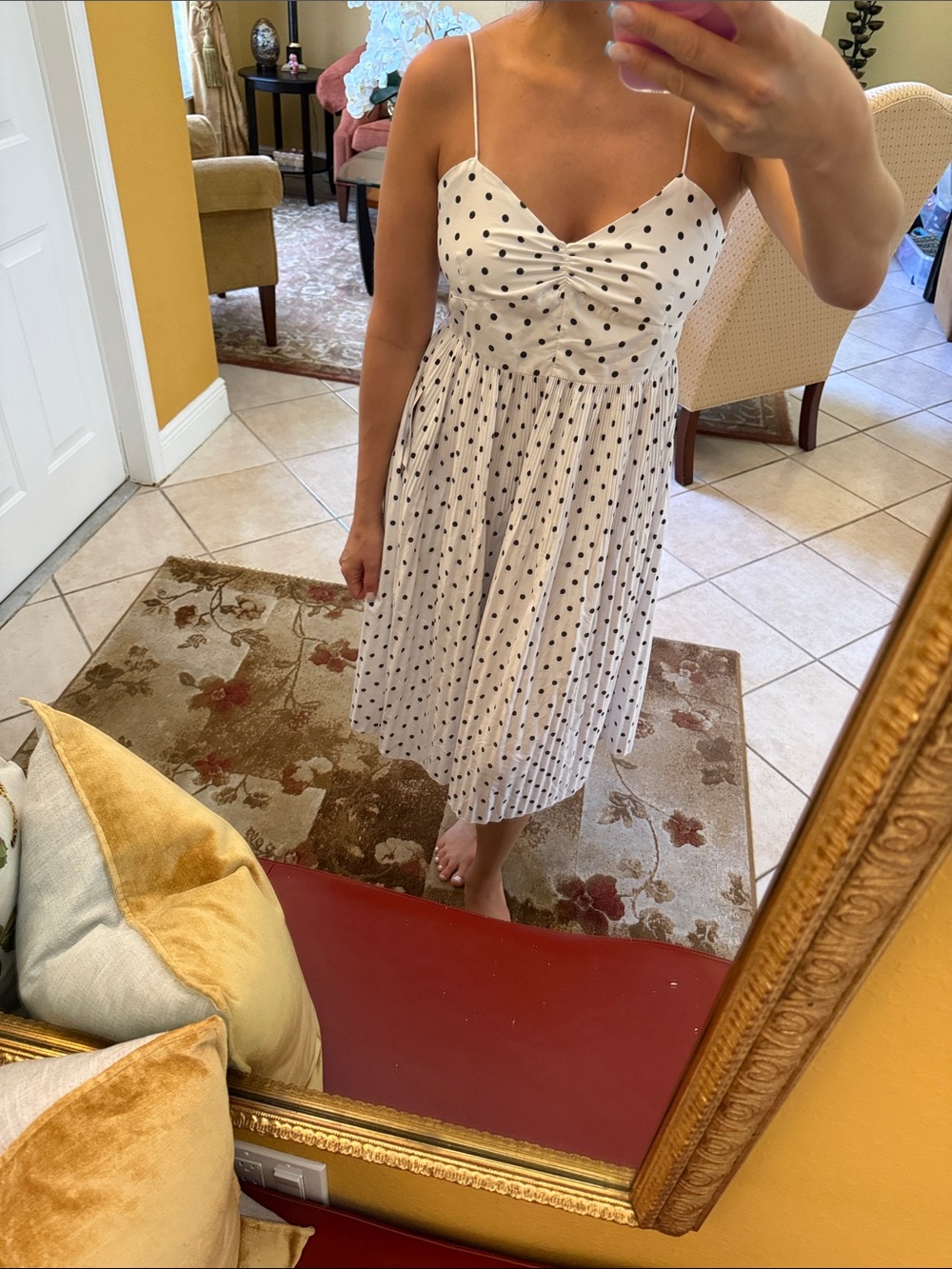 White Polka Dot Dress